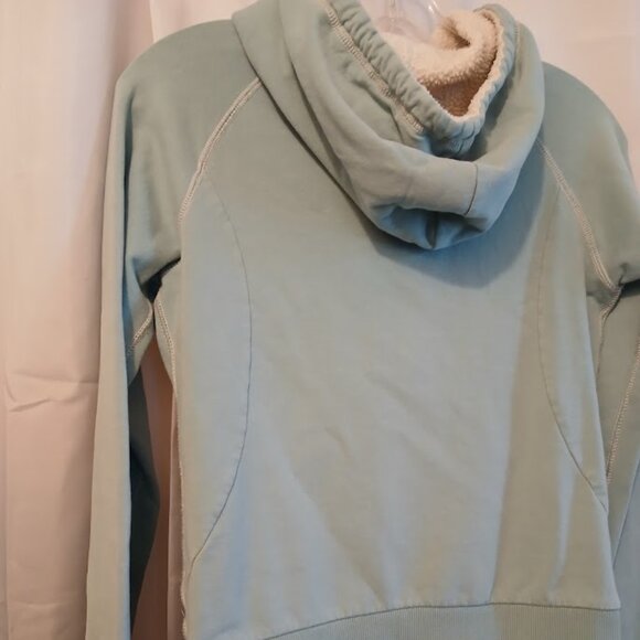 ELEMENT Skater Hoodie Sweatshirt Full Zip up womens S Dusty Blue fleece lined LS - Picture 9 of 12